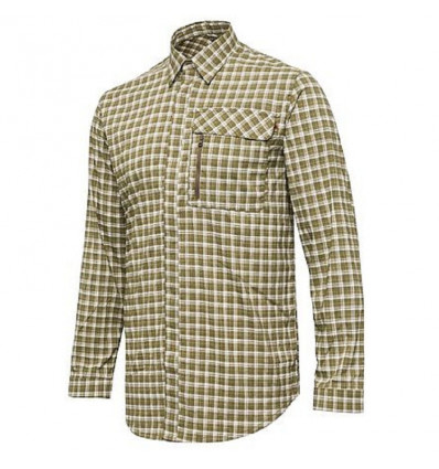 Lightweight košeľa - White & Green Check